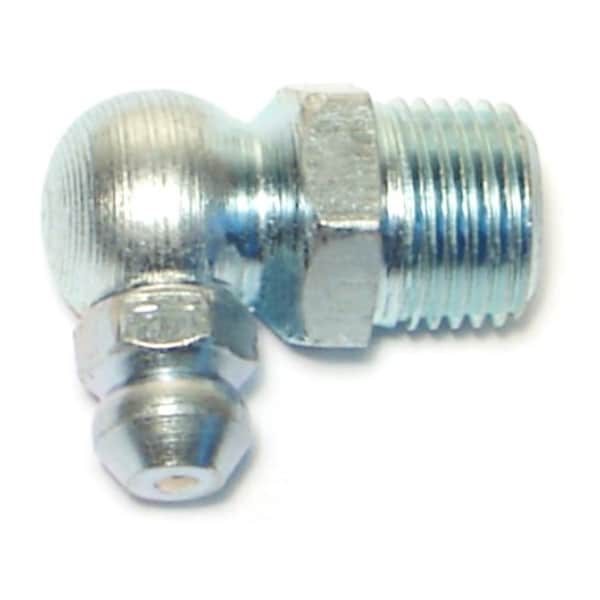 Midwest Fastener 1/8IP Zinc Plated Steel 90 Degree Angle Grease Fittings 6PK 63231 - main